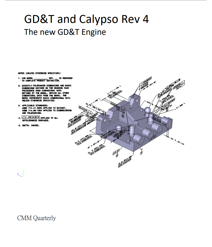 GD&T and CALYPSO Rev 4  -- A Practical Guide to the new GD&T Engine