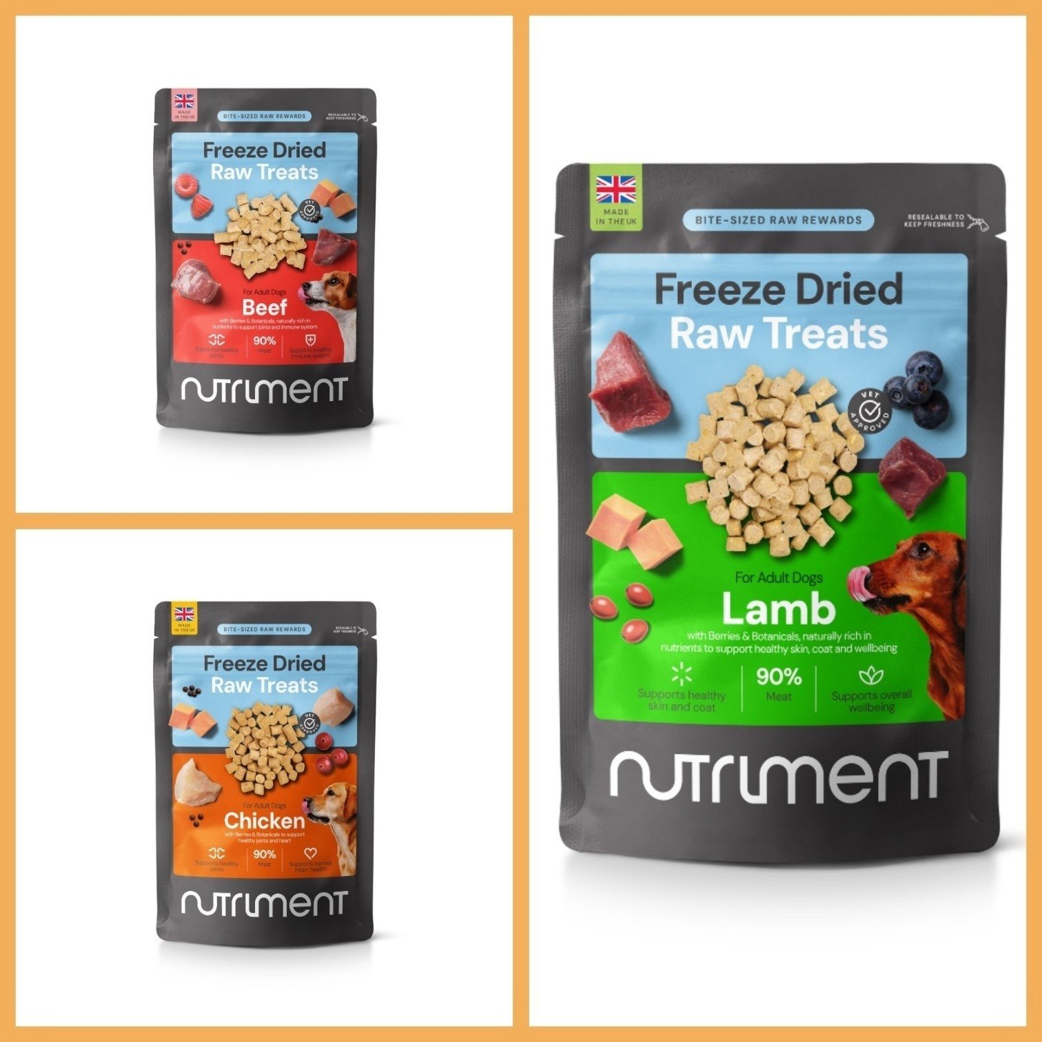 ✨ NEW IN ✨
We&rsquo;re excited to now stock the Nutriment Freeze Dried range! 🙌🐾
Perfect as high value training treats or a tasty topper to upgrade your dog&rsquo;s dinner bowl 🥣💛
Available in Beef, Chicken &amp; Lamb!
✔️ Freeze dried raw goodnes