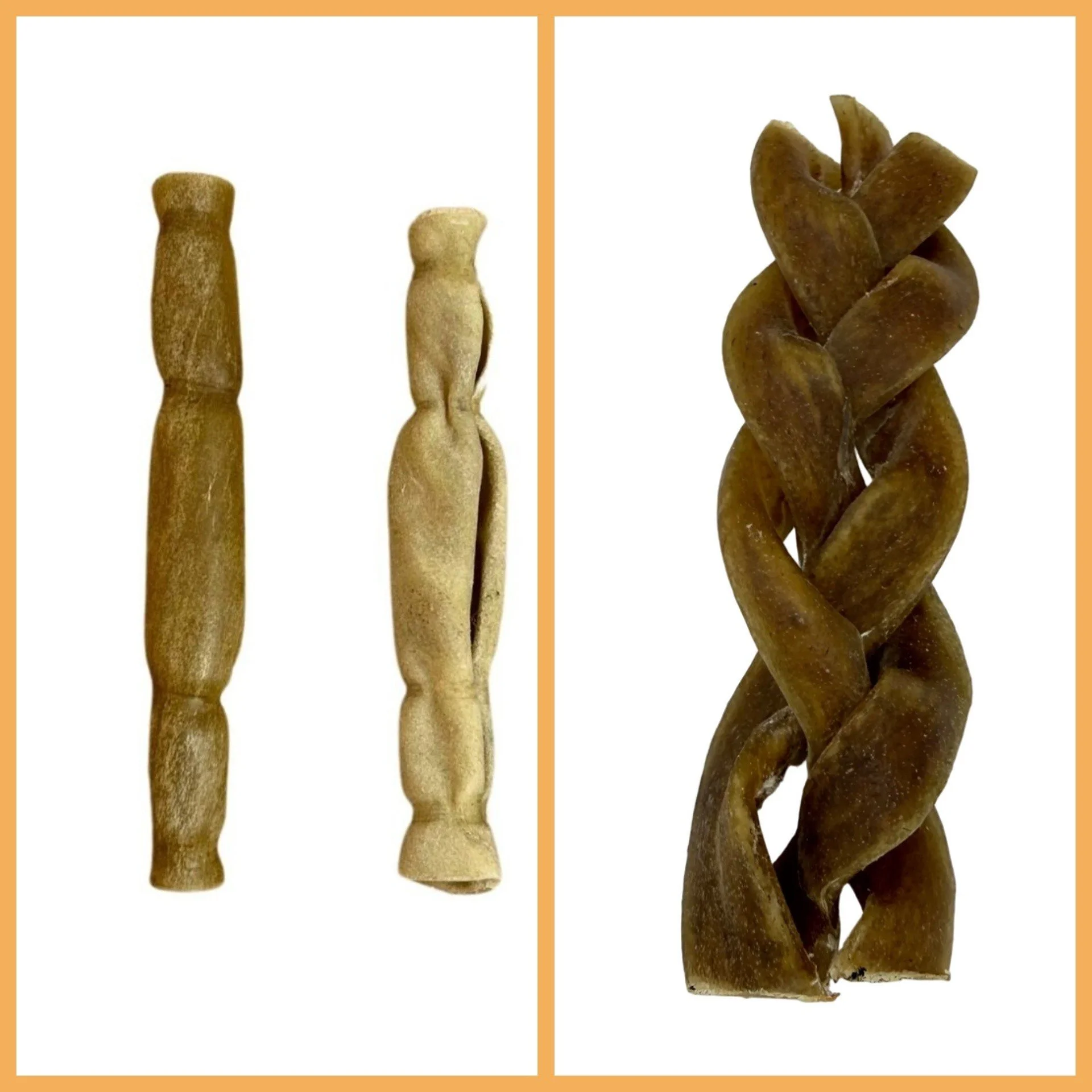 Mini chews for the BIG chewers with smaller jaws 🤎

Introducing our 15cm Camel Braids &amp; Buffalo Skin Rolls 🦴
Perfect for dogs who love a good chew without needing a giant size treat!

Small size, serious chew power 💪🐶

#DogTreats #NaturalDogC
