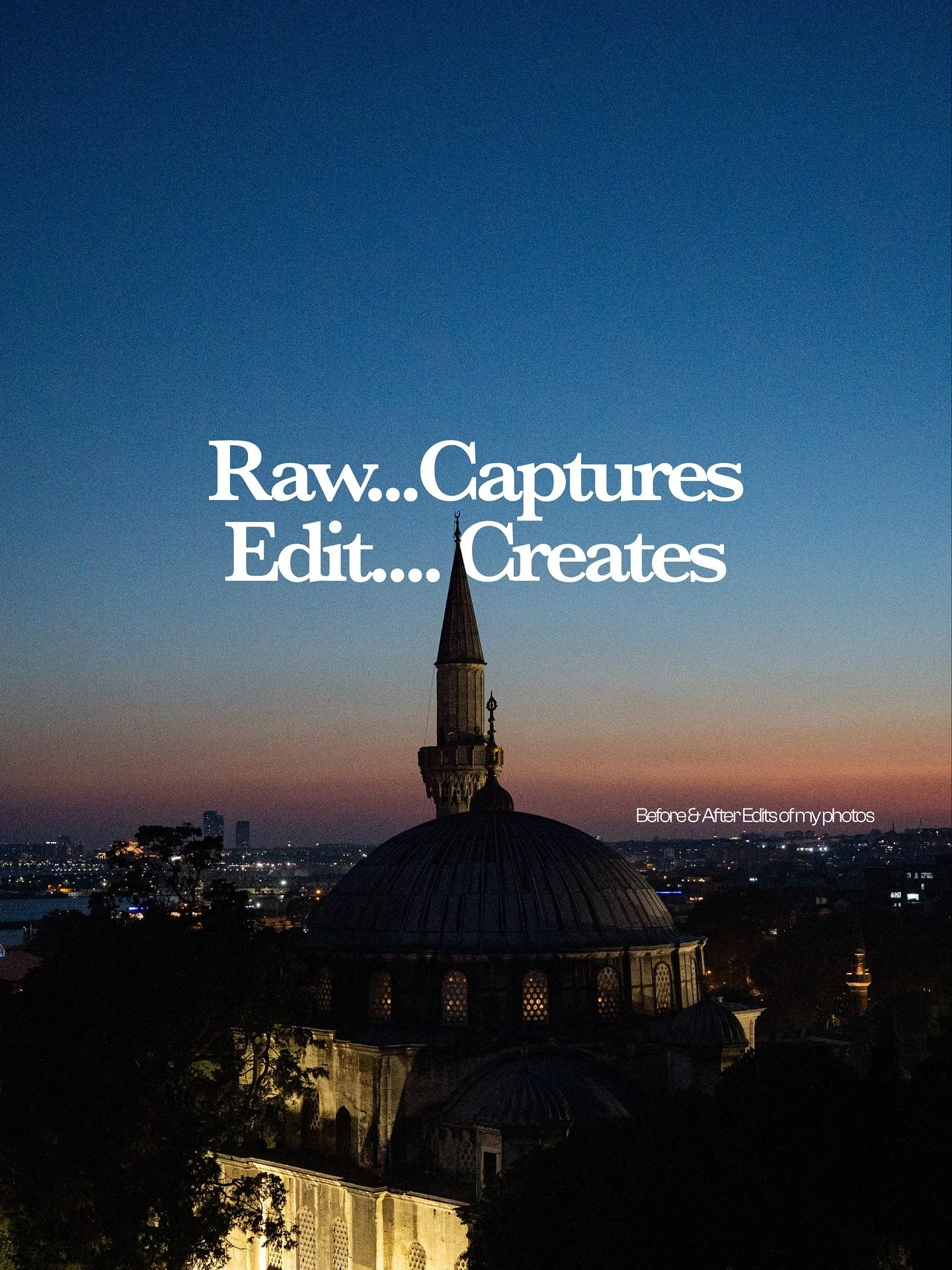 Raw captures. Edit creates. 🎬Every photo starts as a moment, but it&rsquo;s in the edit where the story truly comes alive.