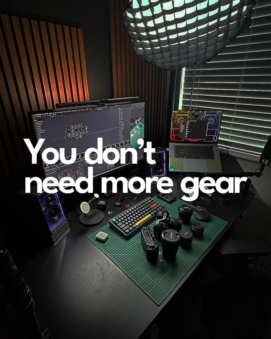 For a long time, I genuinely thought better gear would fix my content 📸

New lens.
New light.
New camera.

I kept telling myself once I upgraded, everything would just click.

It didn&rsquo;t.

What actually helped was practising more.
Filming more.