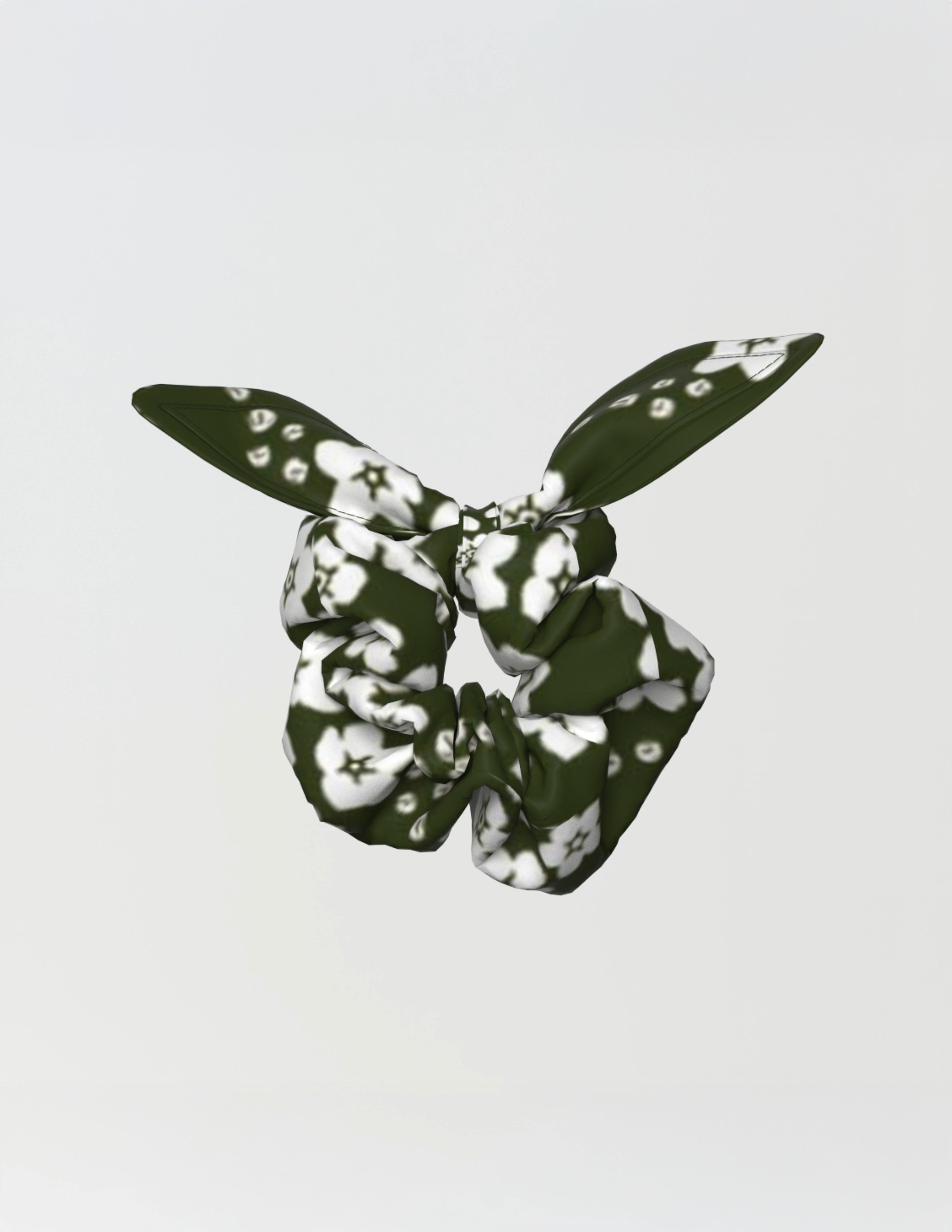 Forget-Me-Not Hair Tie — Forest Green