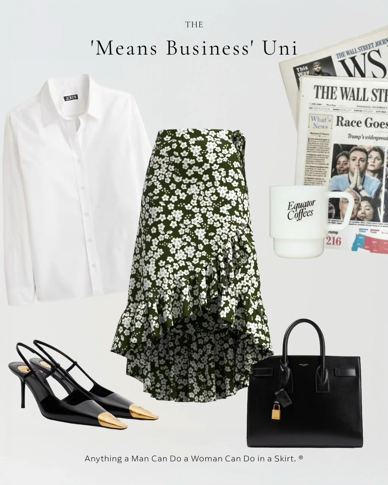 Power dressing without shoulder pads and lapels.

#thatsawrap💃