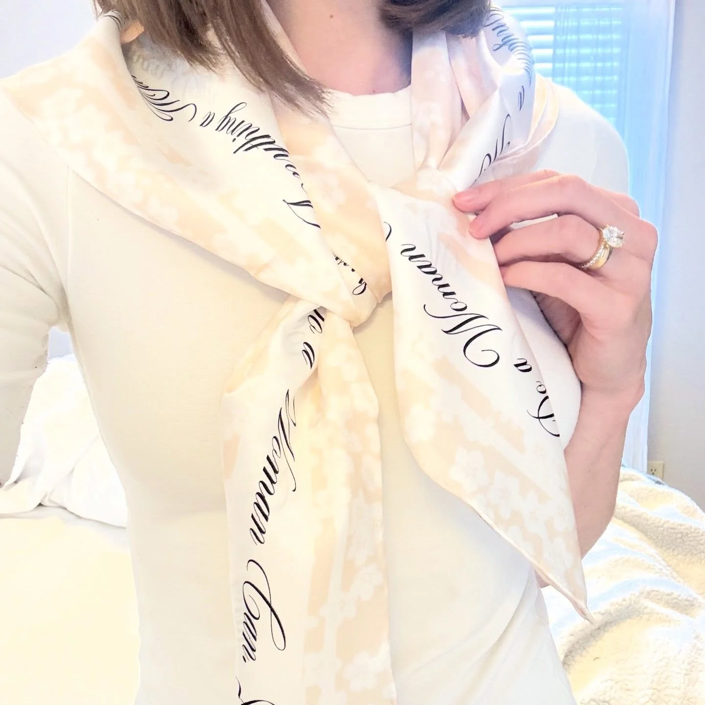 *A moment for the details:*

&bull; Custom artwork by @ivydavismt 
&bull; 100% luxury grade silk
&bull; Motto by @thats_a_wrap___ 

&ldquo;Anything a man can do, a woman can do in a skirt.&rdquo;

#thatsawrap💃