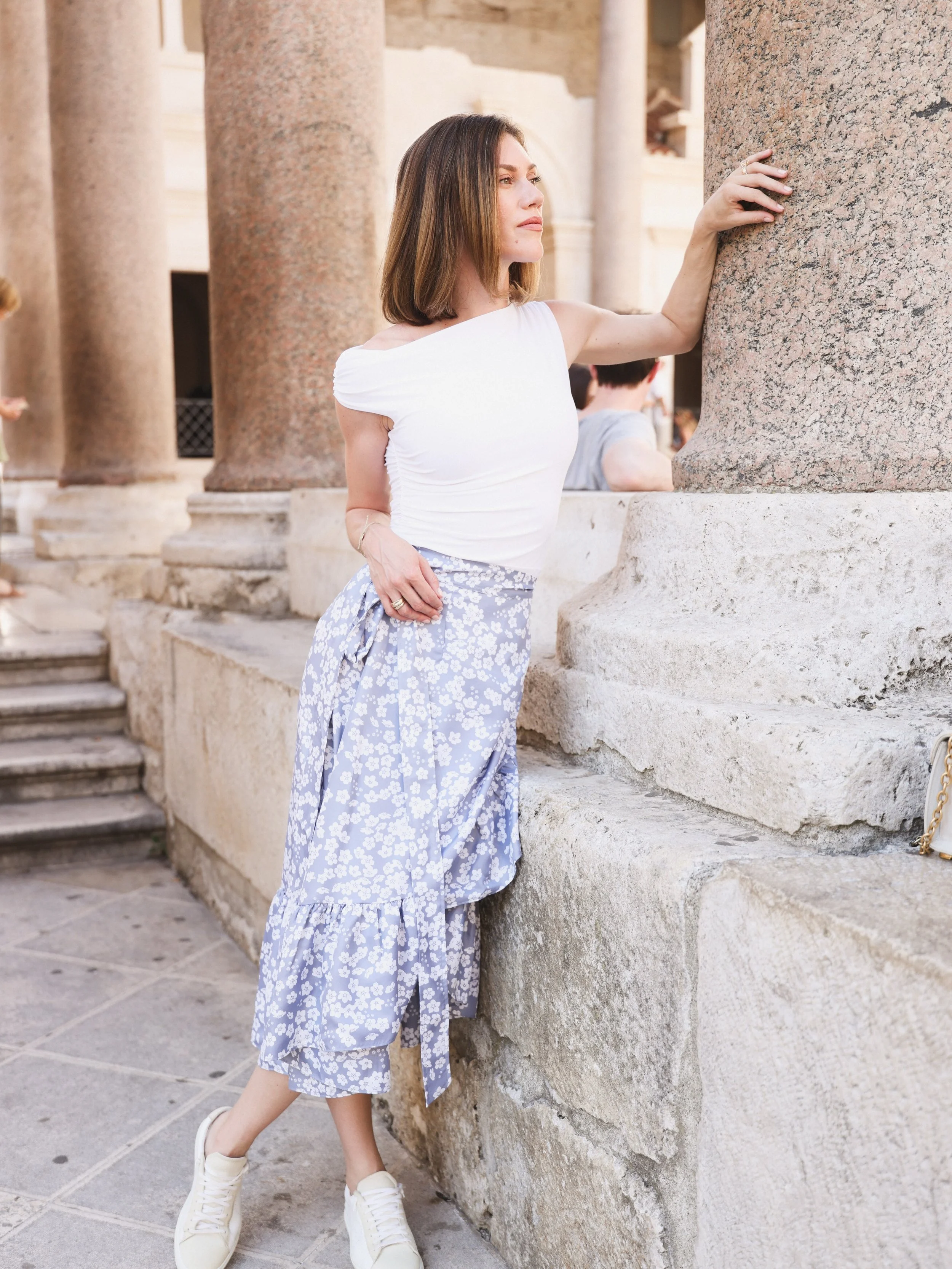 @thats_a_wrap___ x Split | Finding the breeze and the light in the Forget-Me-Not wrap skirt in baby blue 

(This style is on sale now with code: SEASONALPICKS. You&rsquo;re welcome! 🩵)

📸 @tamaraelena.photo