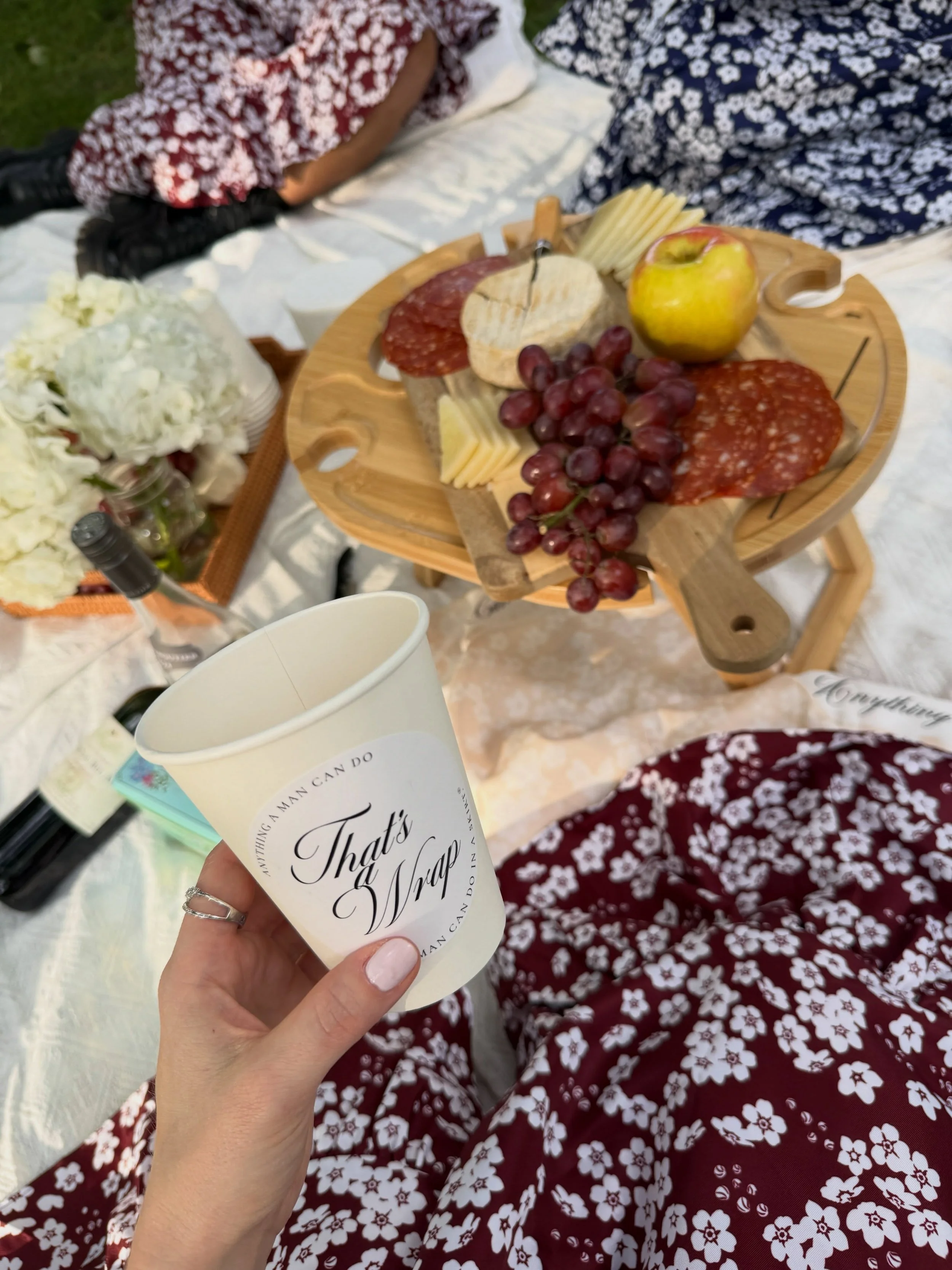 Fashion week? 

We prefer to debut our collection at a September Picnic, and gather feedback from real customers, in good company. 🤍

Forget-Me-Not wrap skirt in red wine is our top seller this fall. (And there may or may not be red wine in our coff