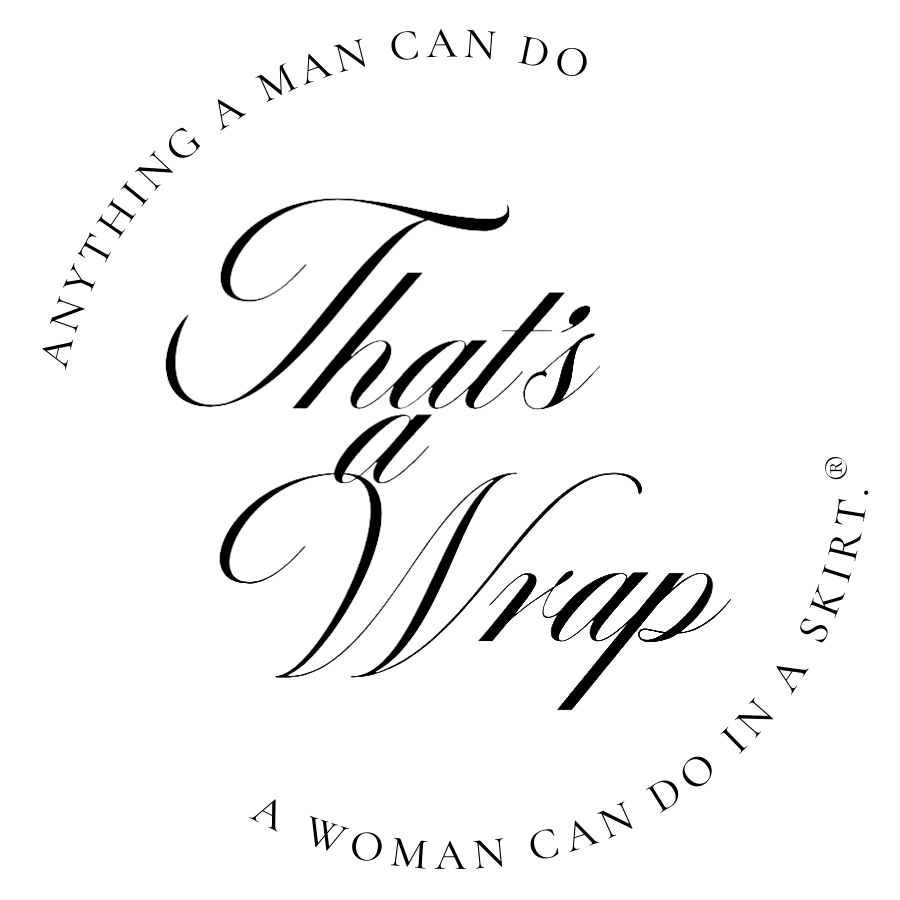 Text saying 'That's a Wrap' in elegant cursive font on a black background.