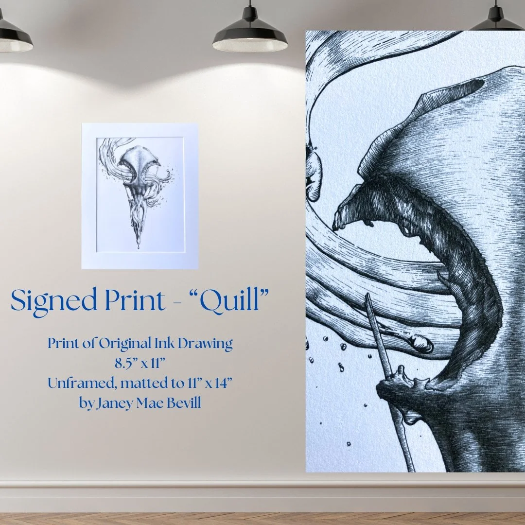 Signed Prints of "Quill" - Featured in Spirits of Sylvia Beach
