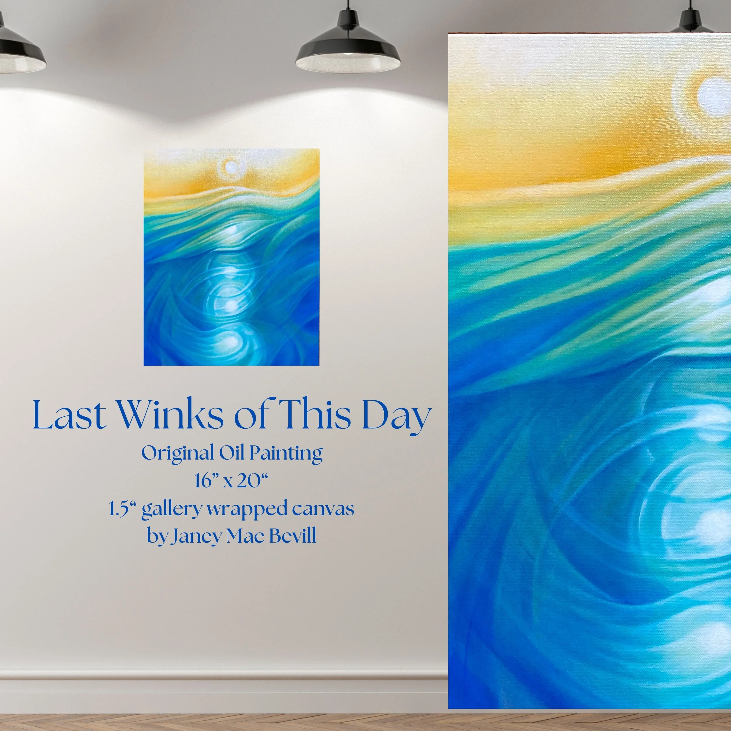 "Last Winks of This Day" Original Oil Painting