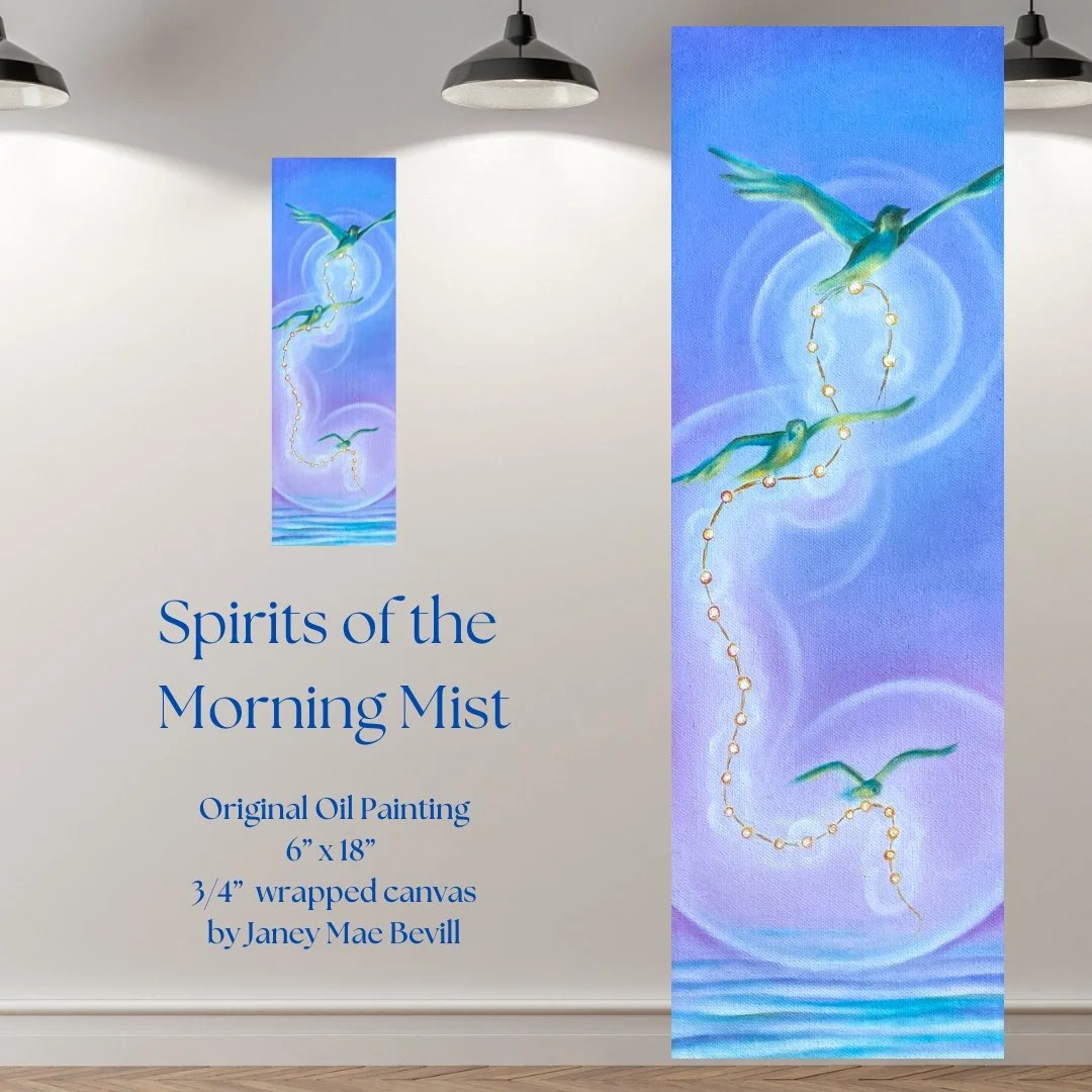 "Spirits of the Morning Mist" Original Oil Painting