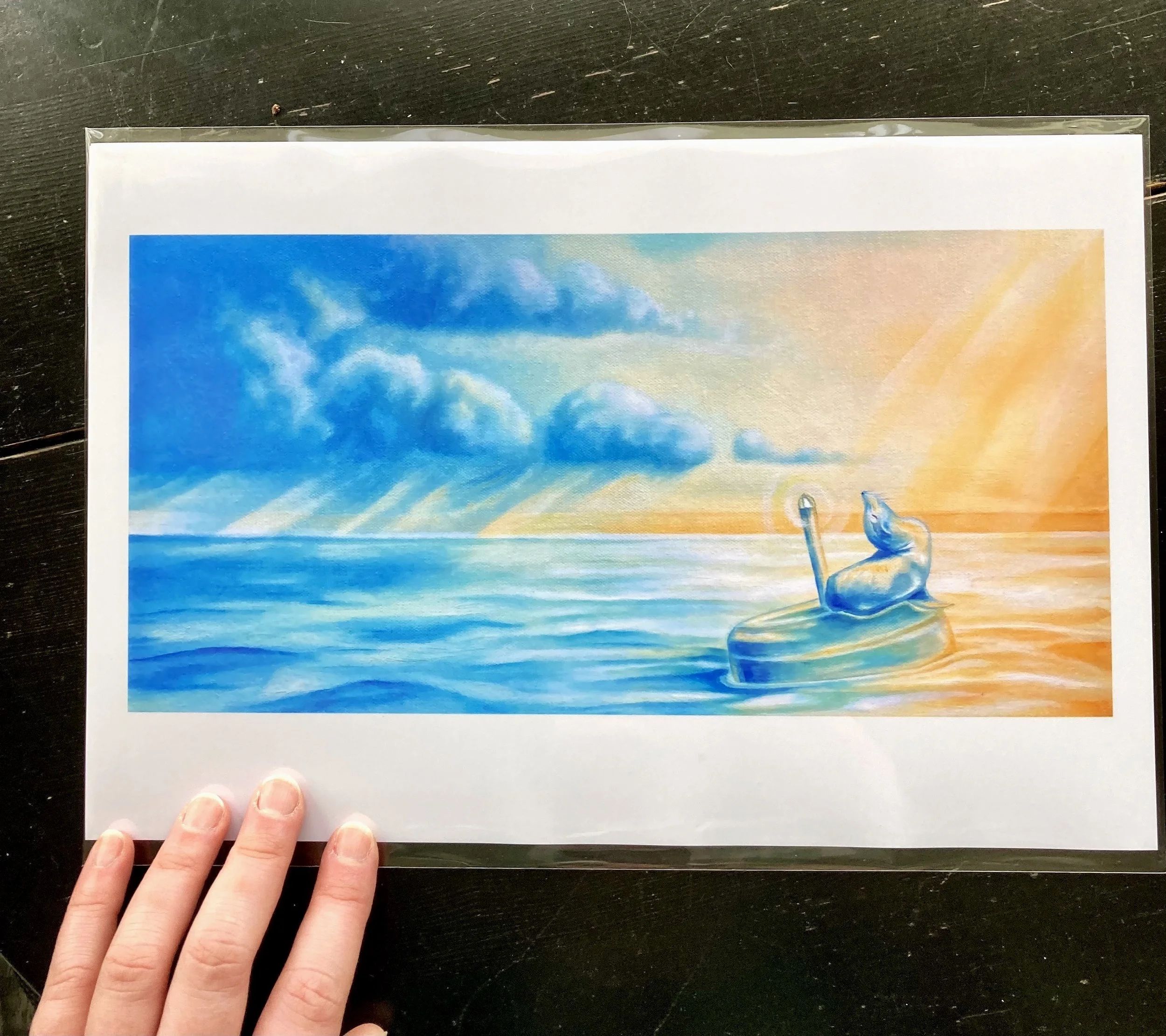 "Exalting Buoy Baby" Signed Archival Print