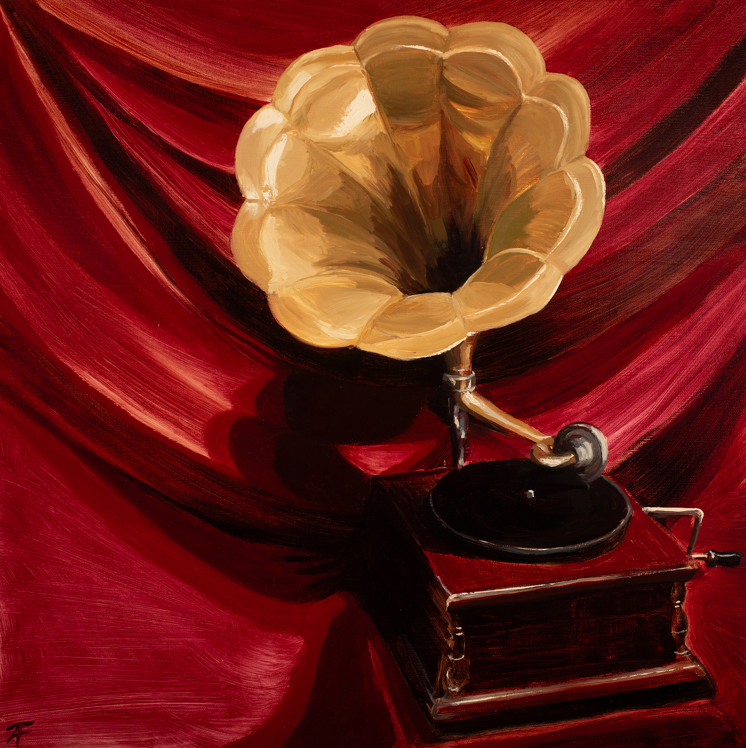 I scored this gorgeous and fully functional wind-up gramophone from my friend and bandmate, Neil “King Cornelius” Batterson. I was drawn to its combination of beauty and Newtonian physics given its prevalence of use during the late 1800s-1920s. When 