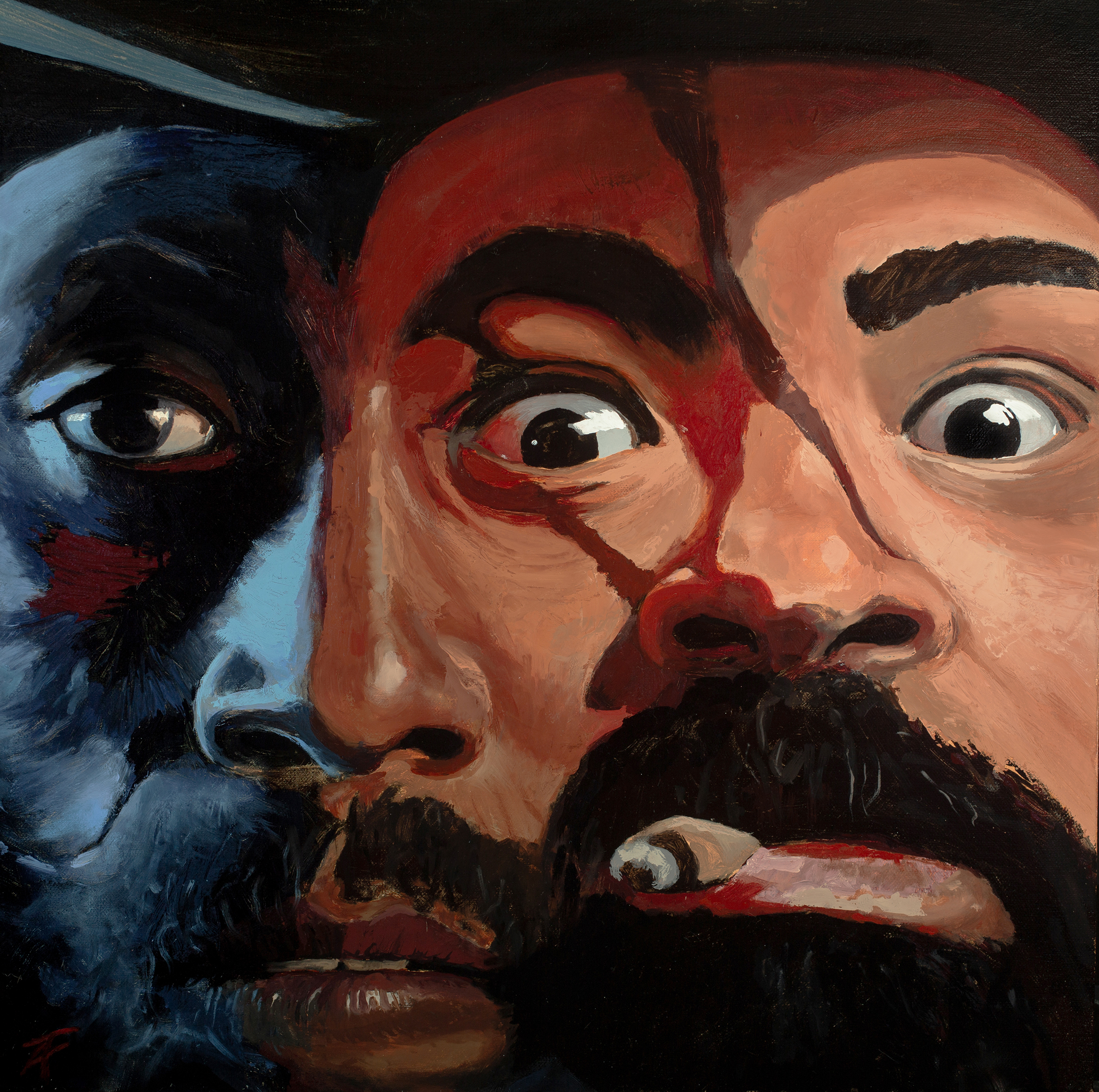 “YRRAH steps out out from the boulder to confront Oso (in synch with the opening slide-guitar riff, in the film’s title track “Cazador del Oso Full Length)”

ANGLE ON OSO, who steps out and moves towards him. (slide guitar B)

CLOSE SHOT of Yrrah’s e