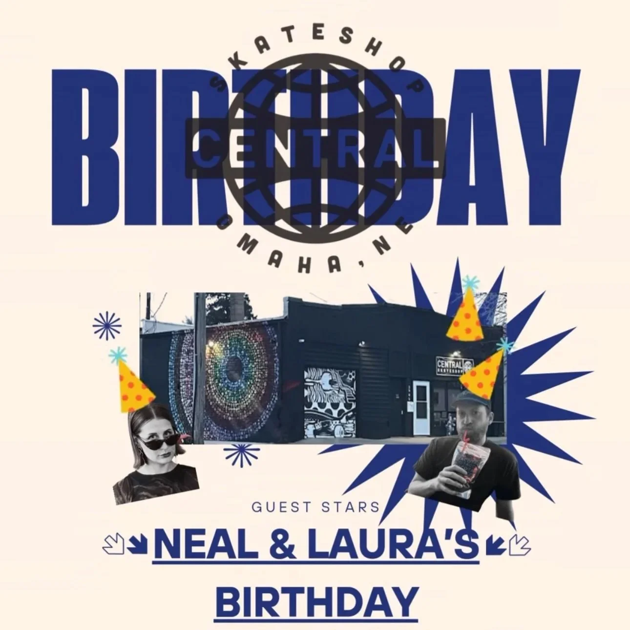 Neal & Laura’s Birthday Block Party at Central Skate Shop