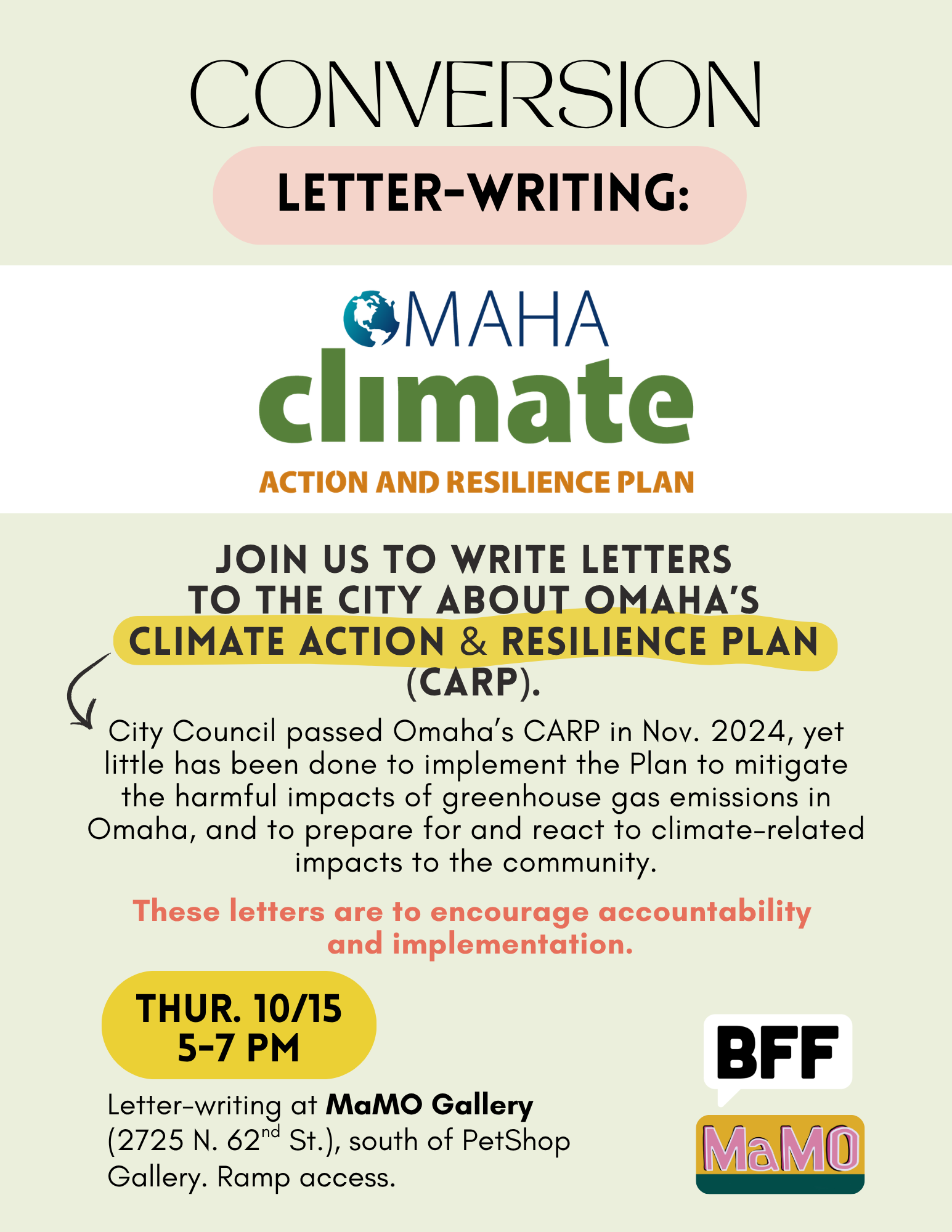 Conversion Community Letter-Writing