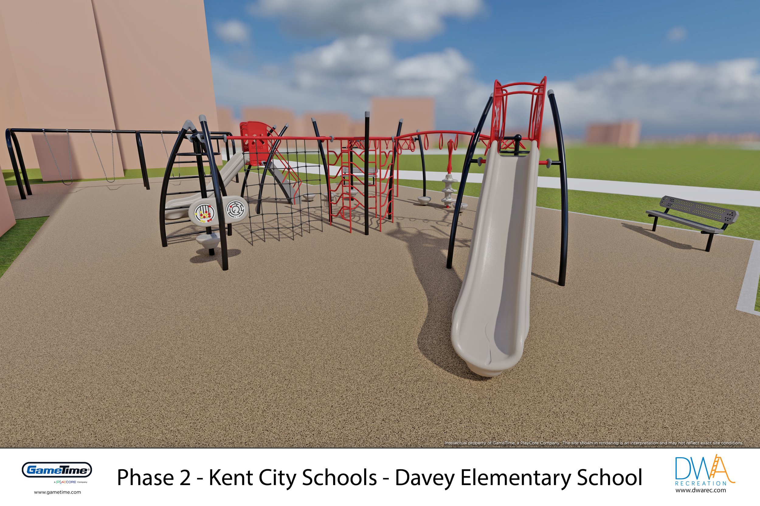 Phase 2 - 3D Rendering - (View 2) - Kent City Schools - Davey Elementary School - 2024 Playground.jpg