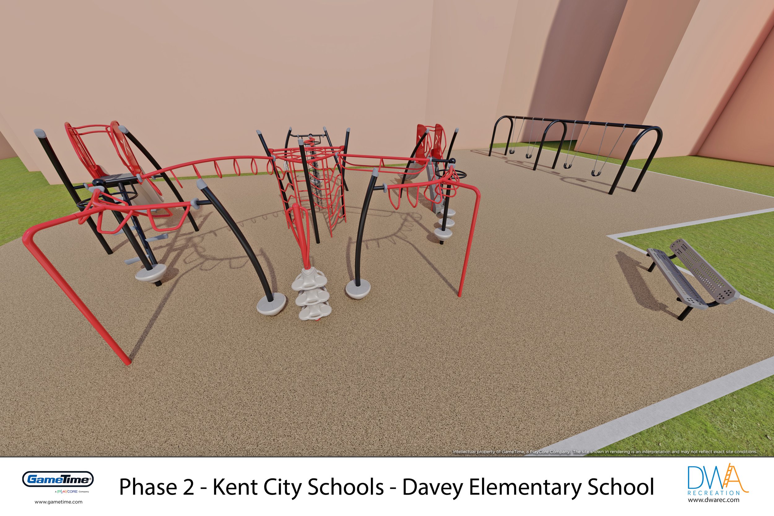 Phase 2 - 3D Rendering - (View 5) - Kent City Schools - Davey Elementary School - 2024 Playground.jpg