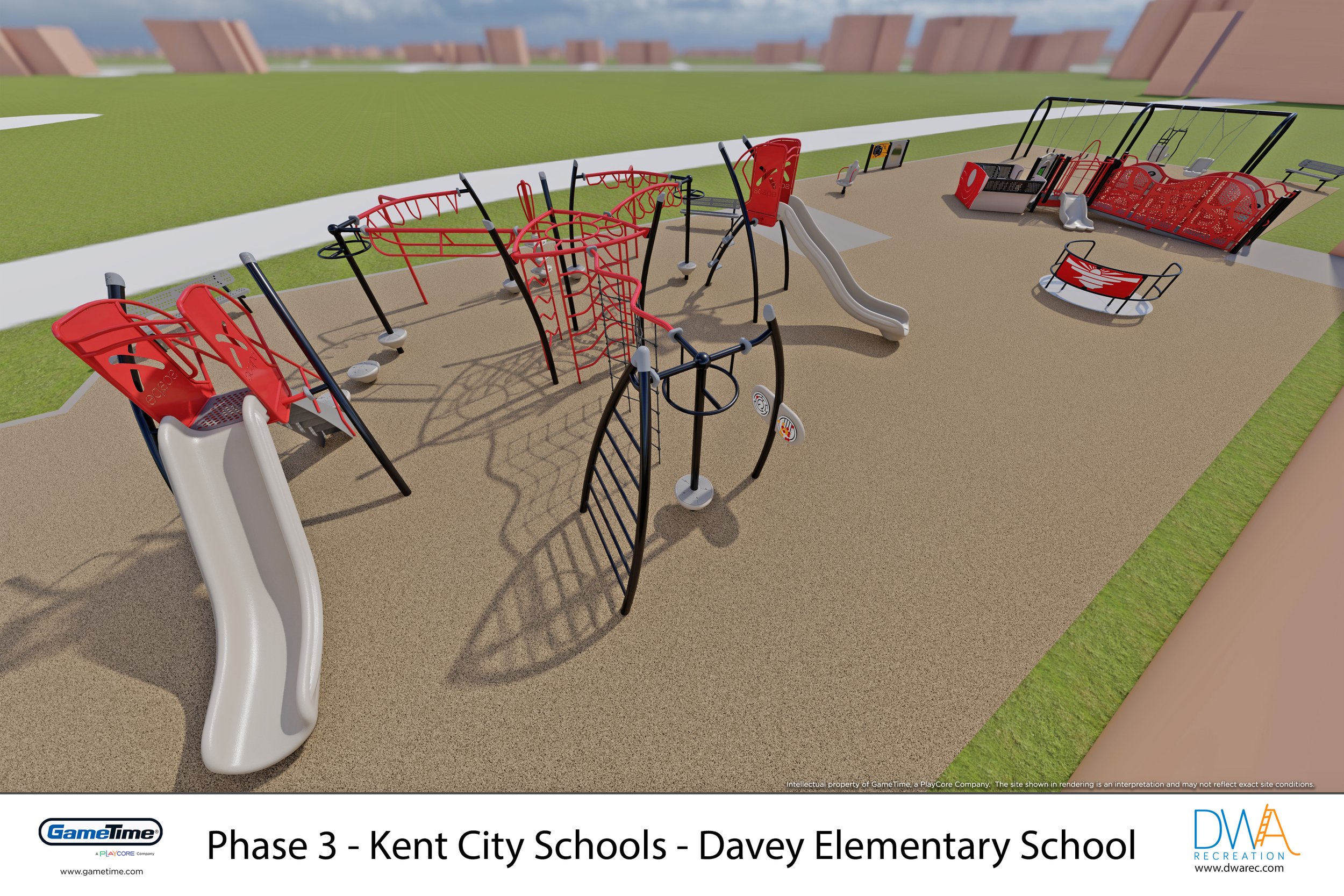 Phase 3 - 3D Rendering - (View 12) - Kent City Schools - Davey Elementary School - 2024 Playground.jpg