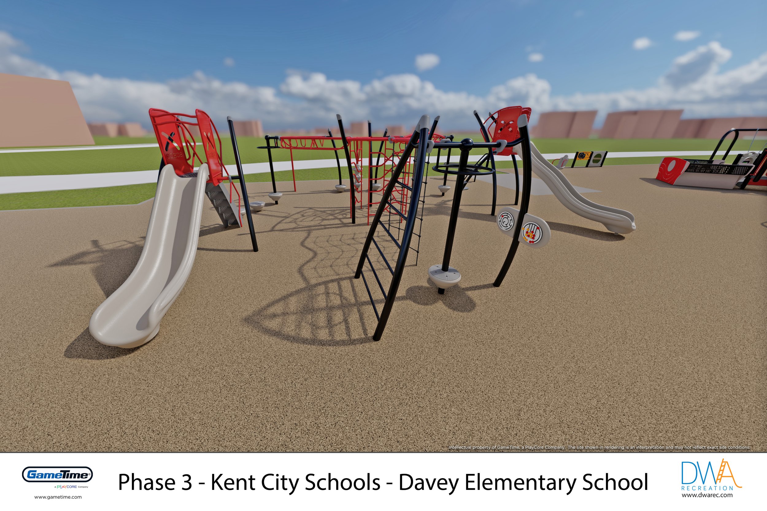 Phase 3 - 3D Rendering - (View 13) - Kent City Schools - Davey Elementary School - 2024 Playground.jpg