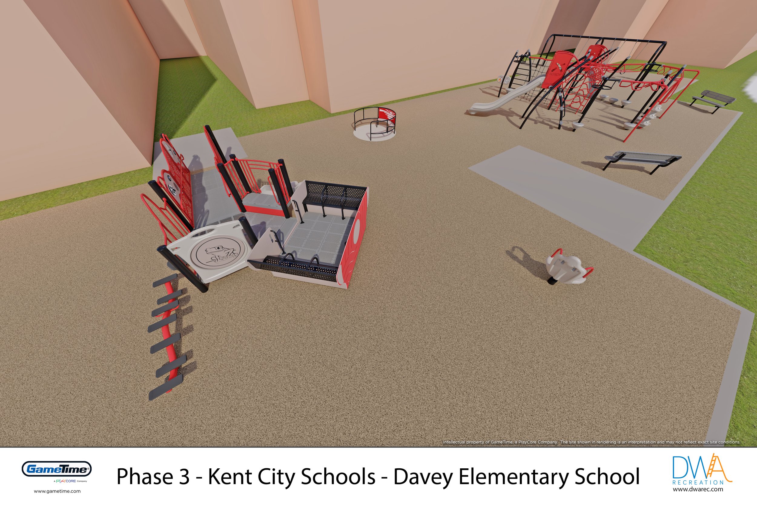 Phase 3 - 3D Rendering - (View 5) - Kent City Schools - Davey Elementary School - 2024 Playground.jpg