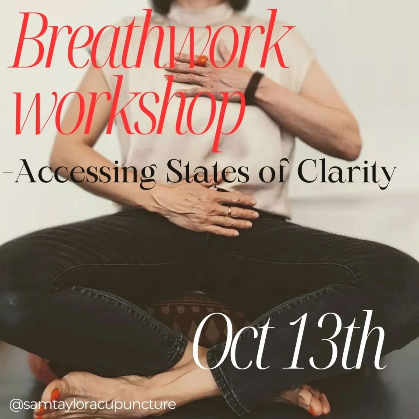 O C T O B E R  B R E A T H W O R K 

- littlebird yoga
- Sunday October 13th 3-5pm

Join me this Sunday @littlebirdcoffeeyoga for another 2 part pranayama Breathwork Workshop!

I will help guide and support you as we take a journey past the busy fear