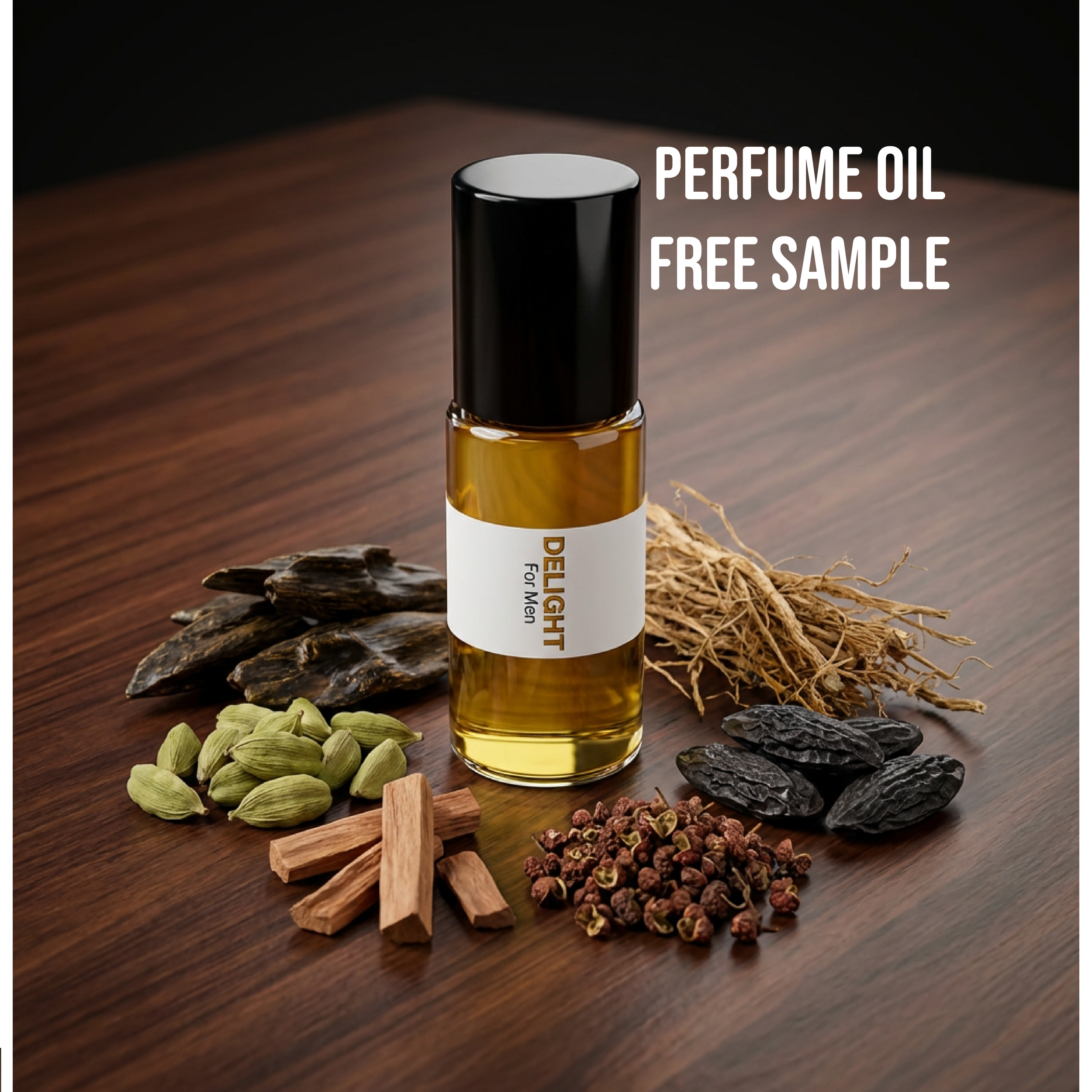 DELIGHGT - ADDED TO YOUR CART AUTOMATICALLY, Try your complimentary ZAID sample before unboxing your full-size bottle.