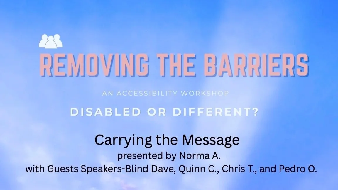 Removing The Barriers - Accessibility Workshop