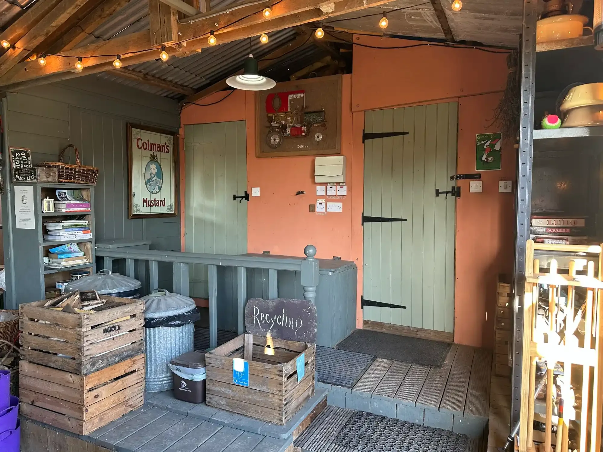 Farm glamping stays in barn