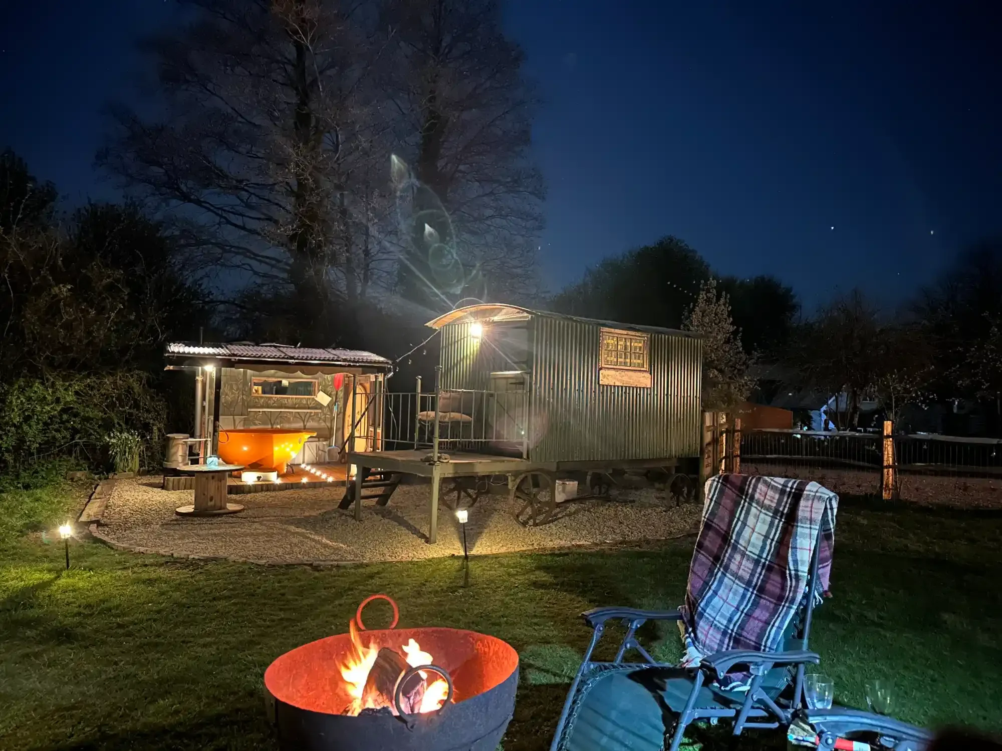 Exclusive use glamping site