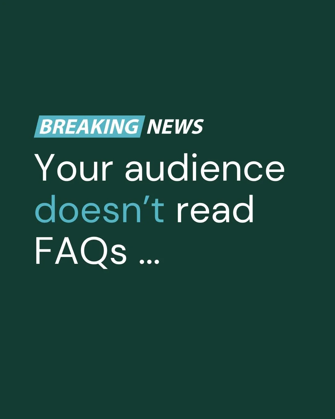 Starting a petition to make FAQs illegal, who's with us?