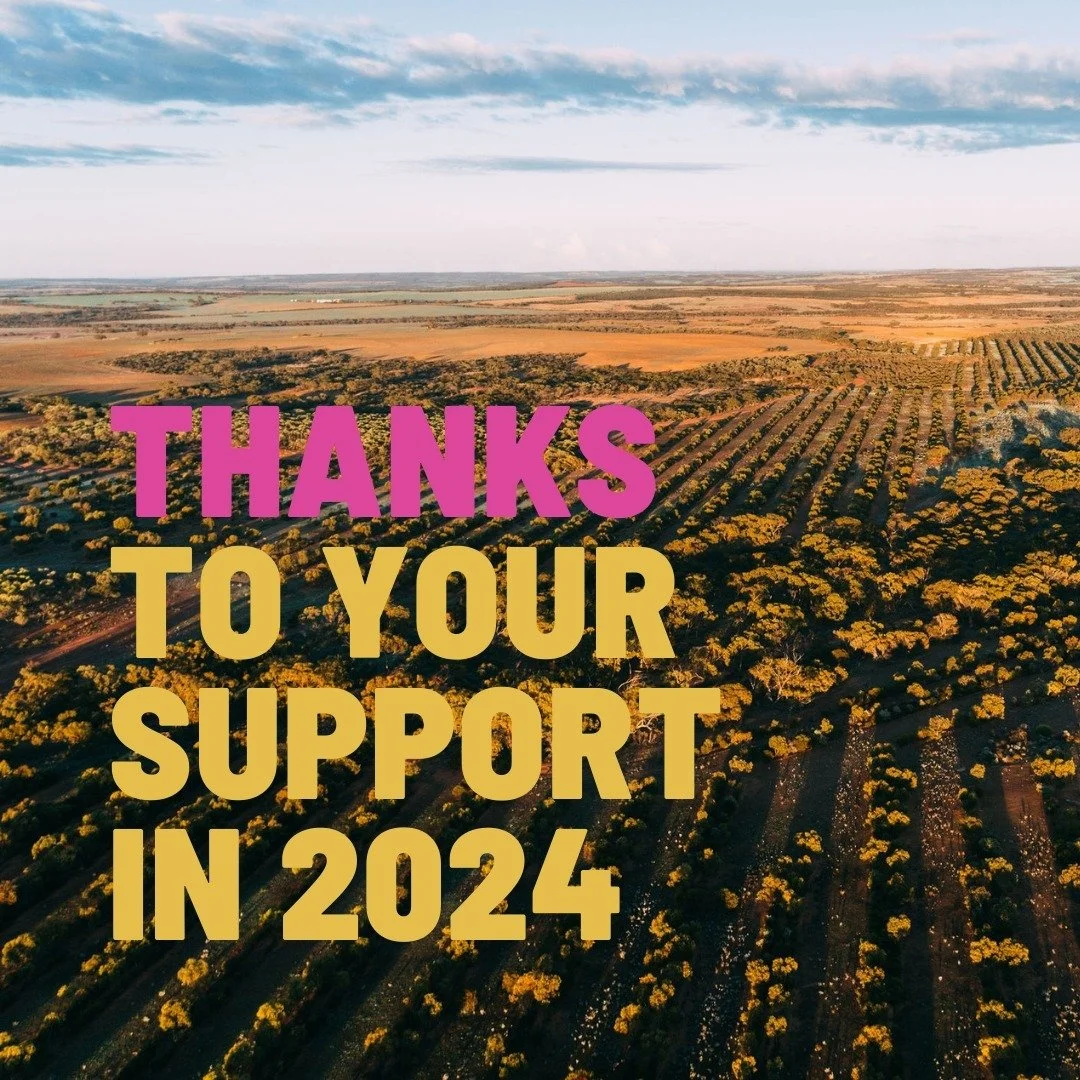 700 trees 🌱 are being planted thanks to you!

We planted them to say thank you to all our clients, cheerleaders and everyone who referred us in 2024 💕
 
The trees we planted through @carbonneutralau's Plant-a-tree program are in the Yarra Yarra Bio
