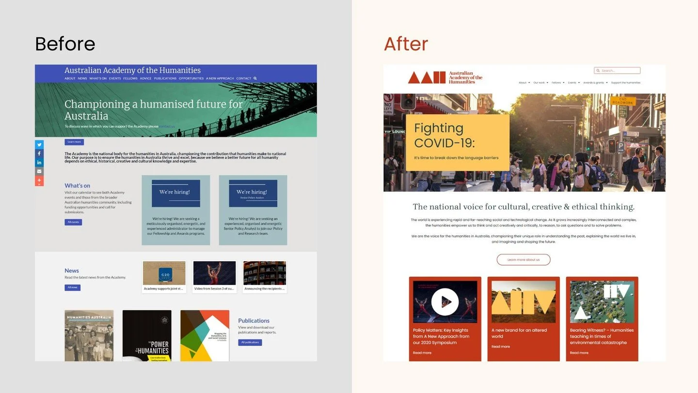 Remember when #ThrowbackThursday was a thing?

We thought it was time to bring it back 😎

This week, we went digging through the archives to revisit one of our very first clients, friends and playmates: Australian Academy of Humanities. 

After 50 y