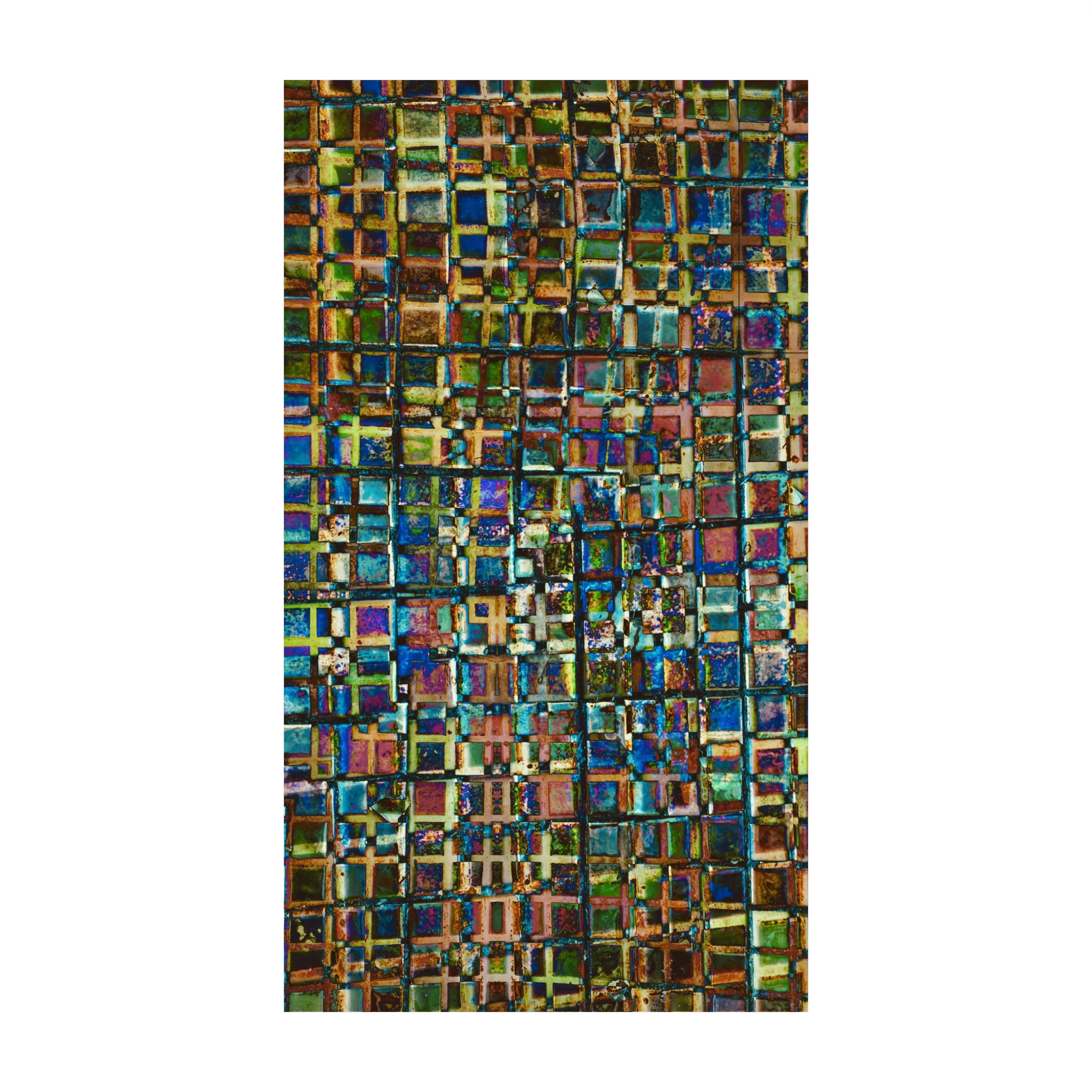 "Iridescent Tiles" 3/3
(Photographed tiles on a wall)
By Matthew Cohen