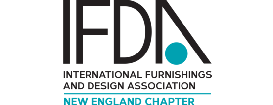 Logos for the International Furnishings and Design Association New England Chapter.