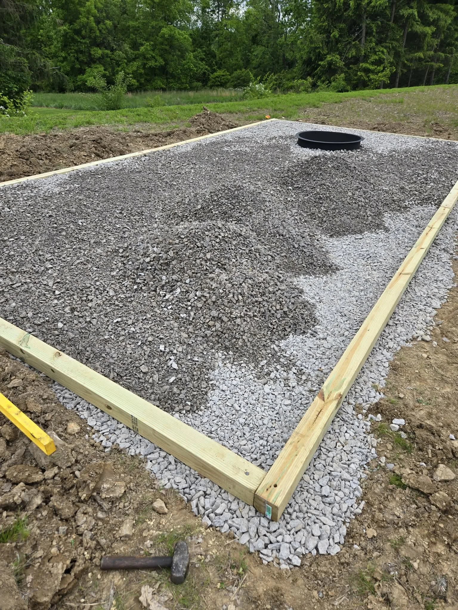 Shed patio site prep with fire pit.jpg