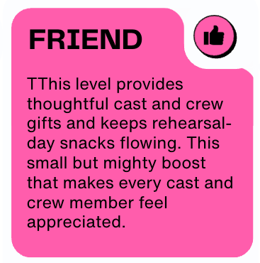 Friend Level Sponsorship