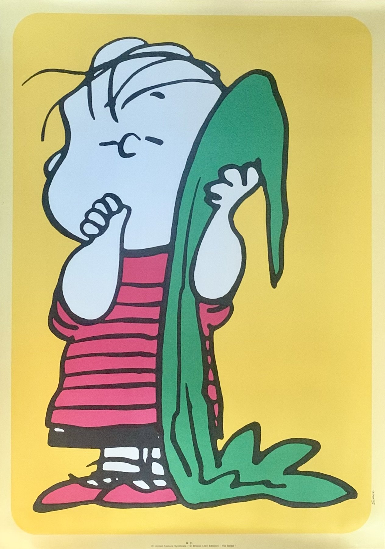 schulzRare Italian Linus Van Pelt Posterunframed.jpeg
