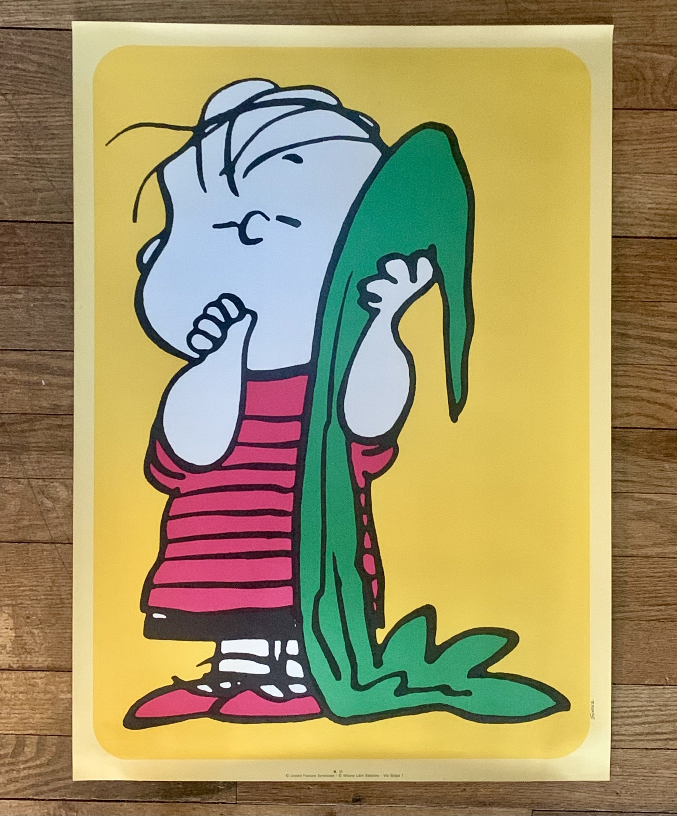 Rare Italian Linus Van Pelt Poster.jpeg
