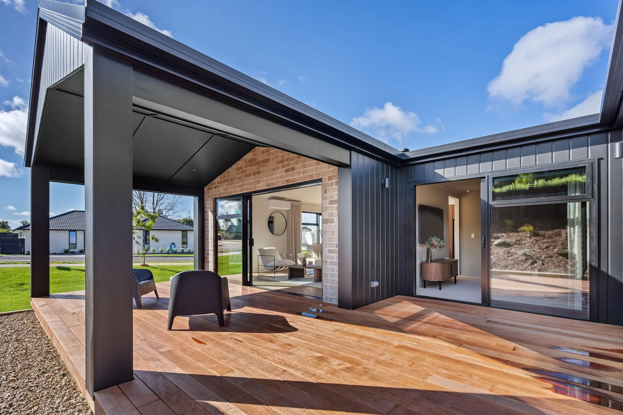A1 Homes Kerikeri Show home Pavillion and Deck