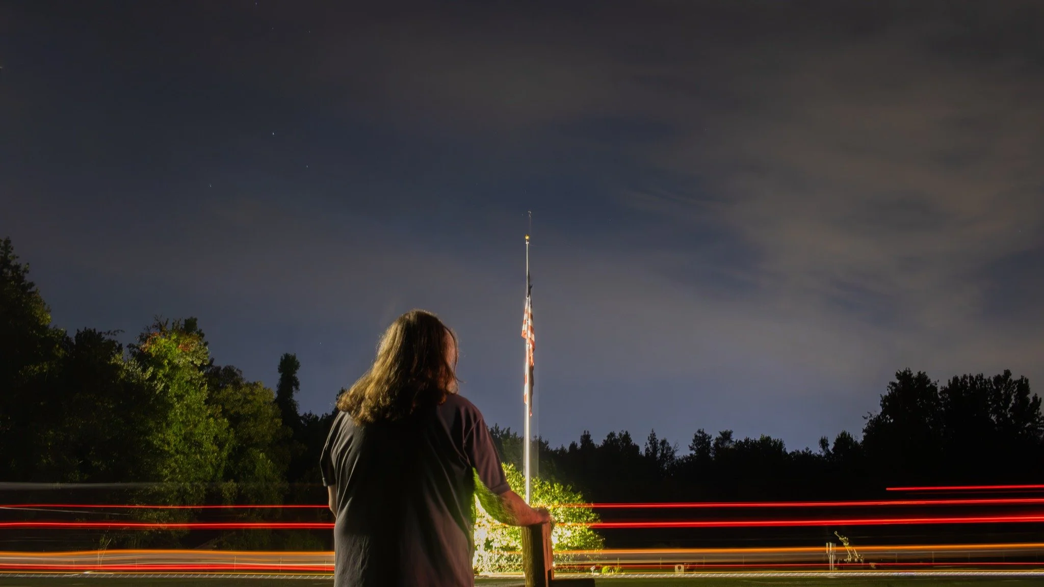 Light painting portrait session in Pasadena, Maryland.