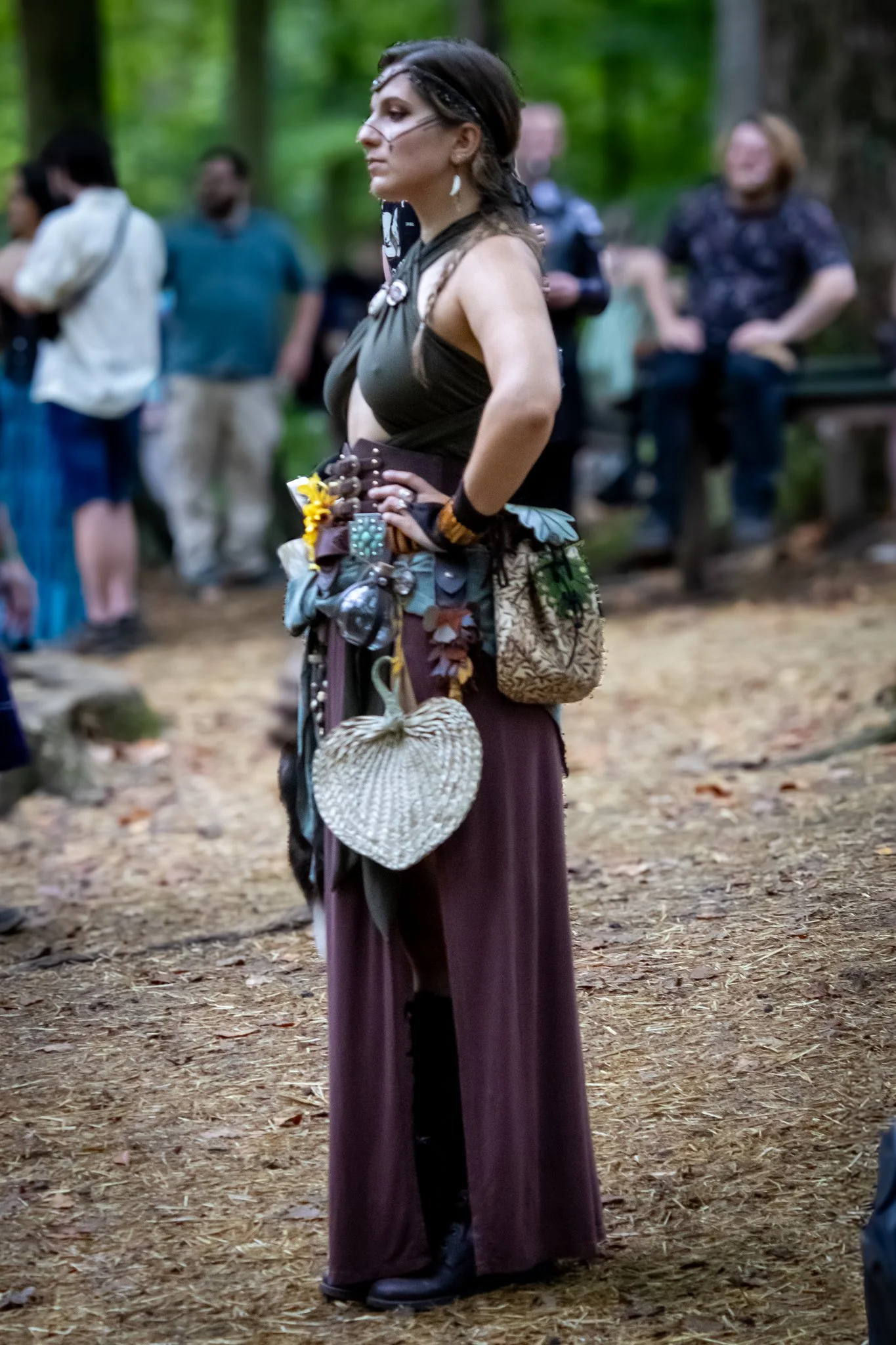 Woman in a witch costume at the Maryland Renaissance Festival