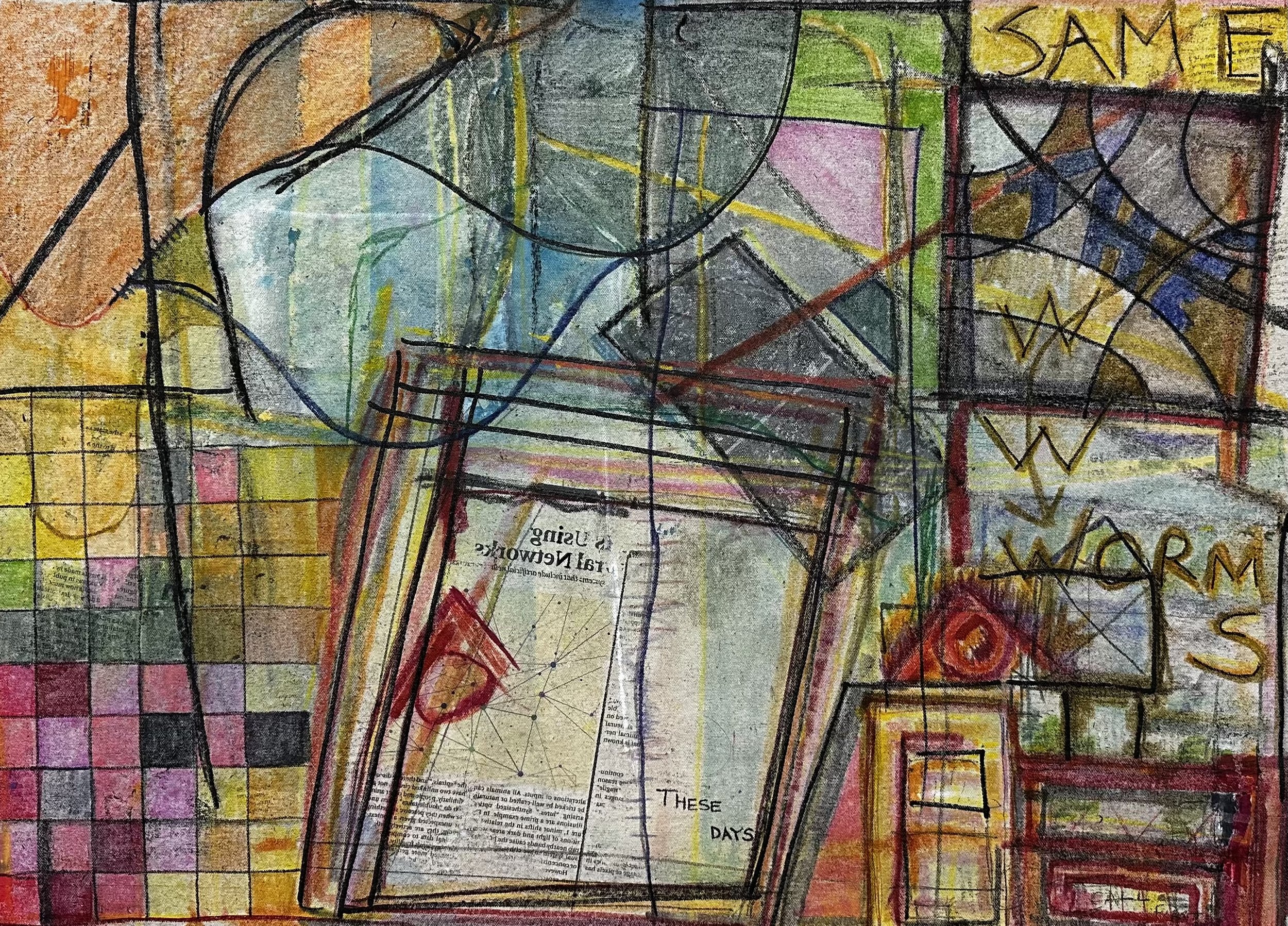 Same Worms - Original Canvas Artwork