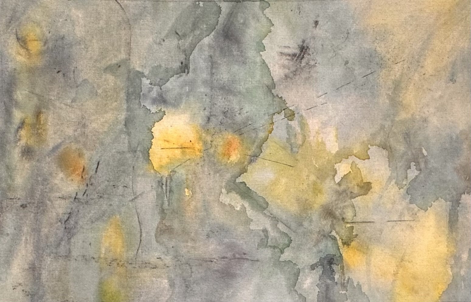 A safe space, watercolor on canvas