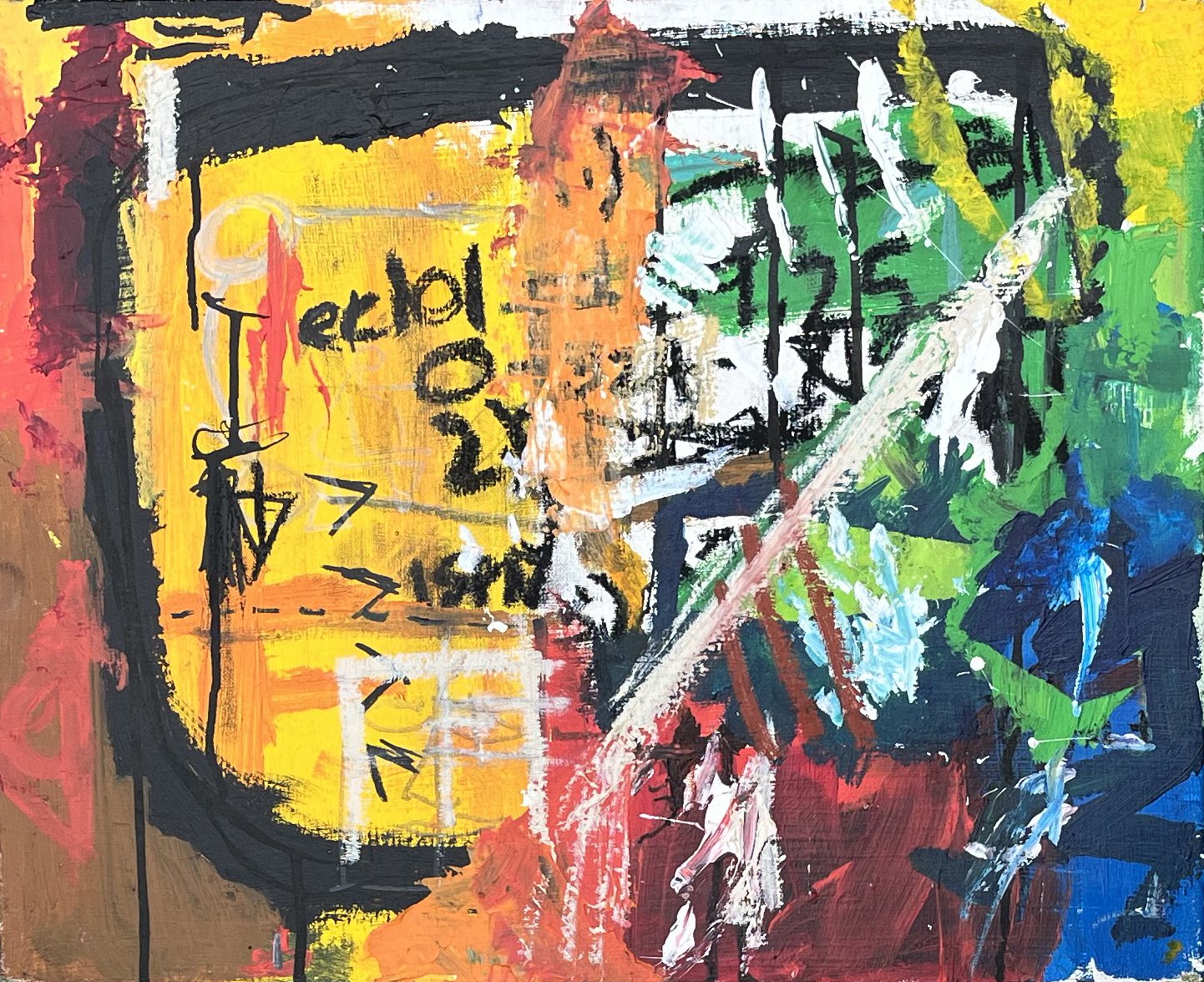 EC101. Acrylic on canvas, 20" × 15" (50.8 × 38.1 cm)