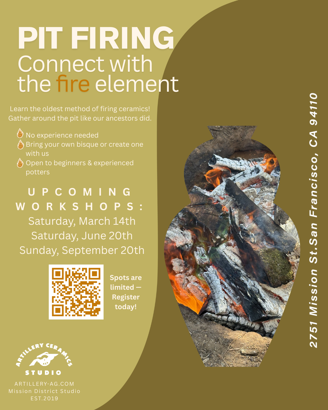 Pit Firing: Connect with the Fire Element