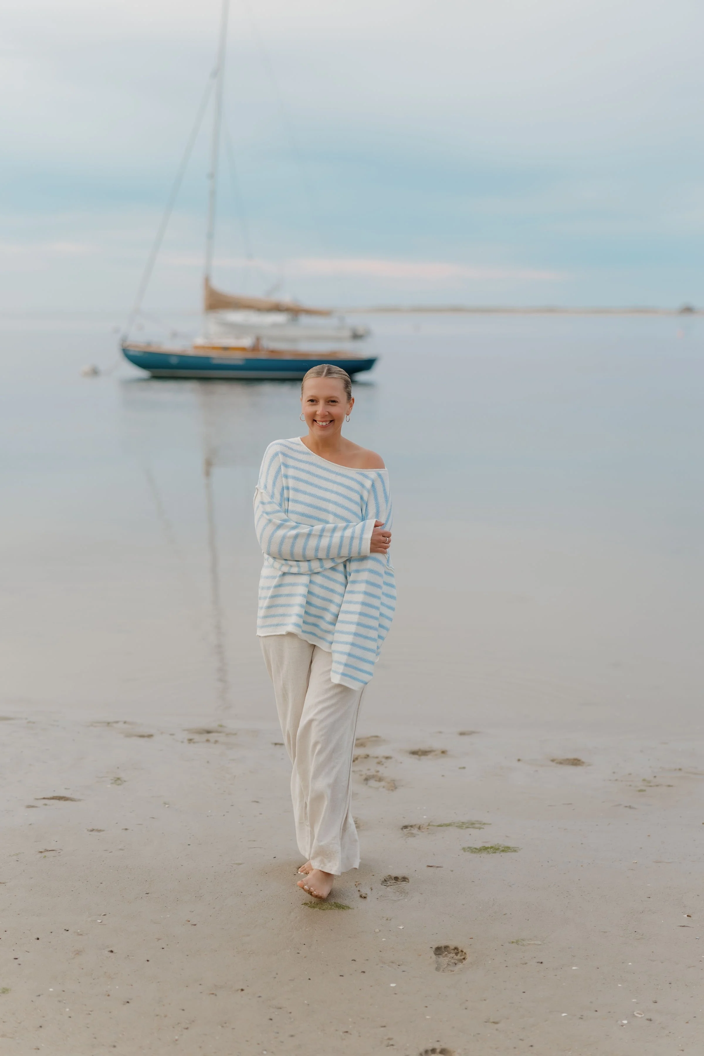 Cape Cod Wedding day content creator filming behind the scenes moments on Cape Cod. Chatham, Harwich, Sandwich, Falmouth, Provincetown. Coastal. Beach.  Weddings.