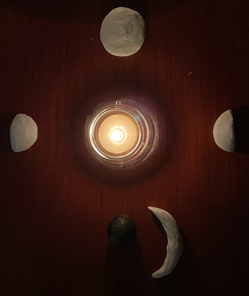 Clay Moon Phases for Altar