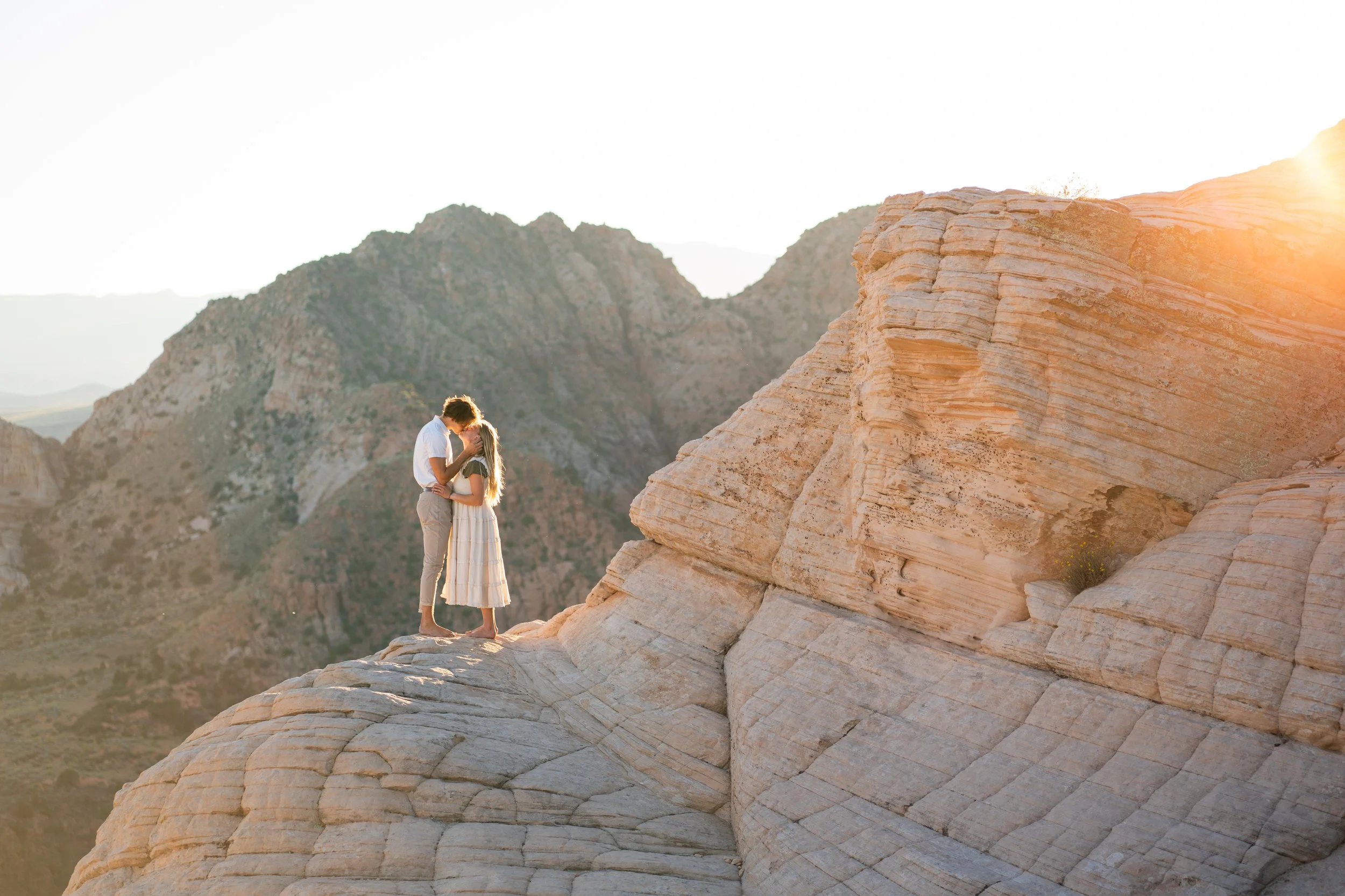 Michele &amp; Ethan Elopement &amp; Engagement Photographer Near Zion National Park