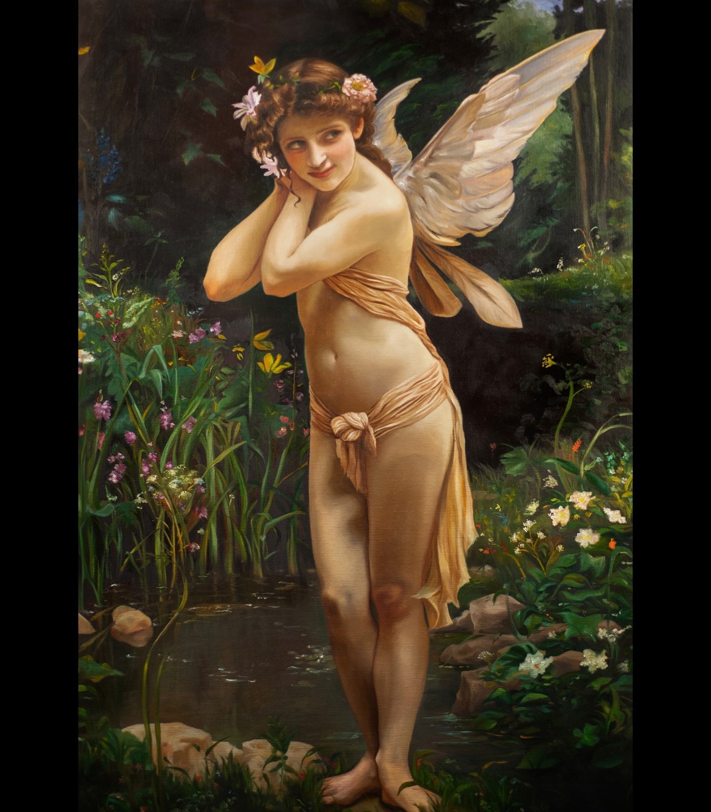 &ldquo;Water Nymph&rdquo; 2024. Oil on Linen 24&rdquo;x36&rdquo;