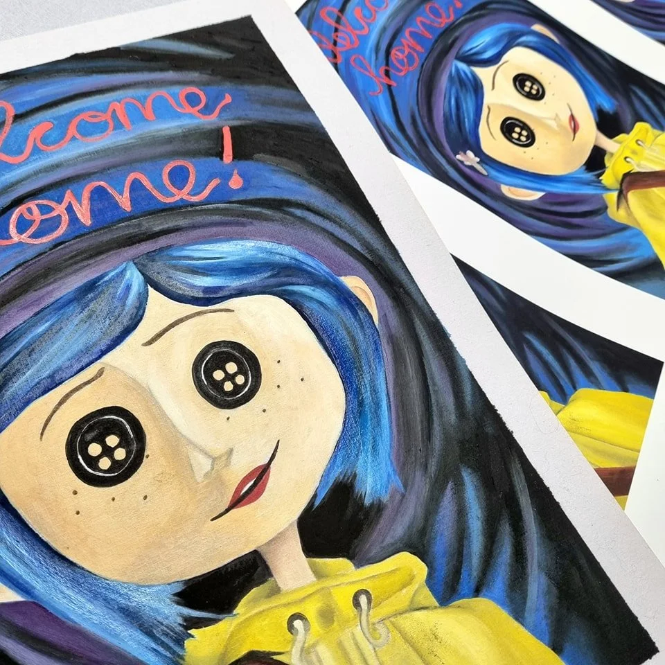 It's SPOOKY season! 
Loved bringing these prints by @e.goudis  to life just in time for today&rsquo;s market at @welcometothornbury !

Our in-house scanner captured every detail, making sure her artwork looks as good as the original. 

Head down to t